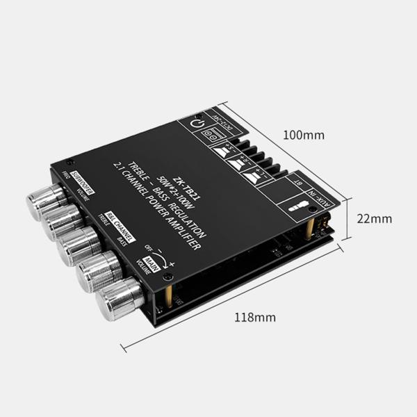 ストア ホーム シアター用オーディオ パワー アンプ ボード 2.1 チャネル 12V-24V