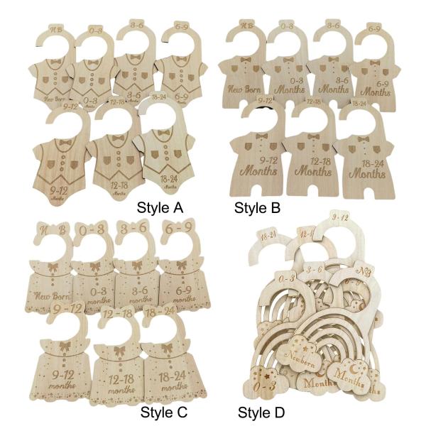 7x ベビークローゼットサイズディバイダー 新生児から24ヶ月までのベビー家具