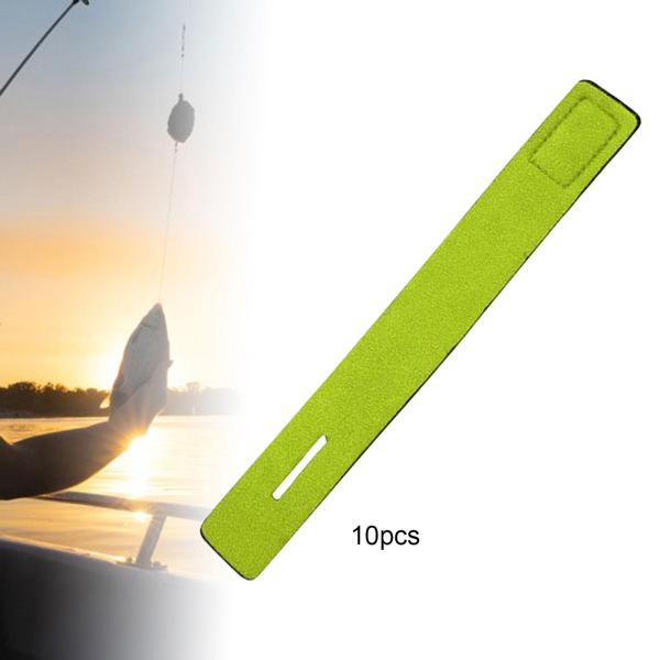 10 個釣り竿ネクタイ釣り竿ネクタイ釣り竿ストラップ釣り竿ホルダー持ち運び用