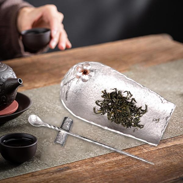 茶道アクセサリー カンフー茶器 ポータブル クリエイティブ 耐久性 ハンドメイド 伝統的な中国茶セット ティースプーン セレモニー用