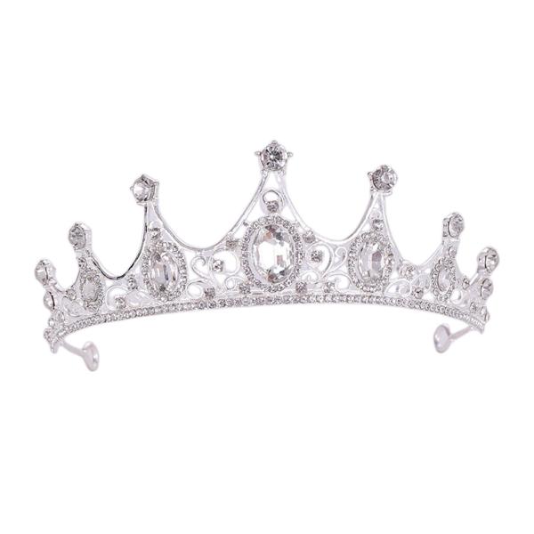ラインストーン クラウン ティアラ ウェディング ヘッドバンド プリンセス コスチューム バロック スタイル クイーン クラウン イベント 