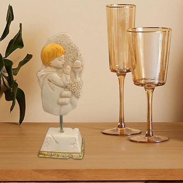 宗教的なカトリックの祈りの置物 祈る像 5インチ デスクトップの装飾 宗教的なギフト