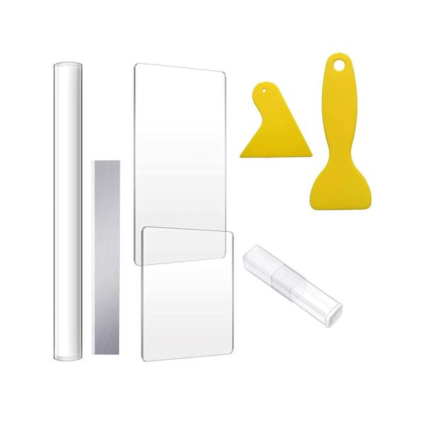 ポリマークレイカッターツール アクリルクレイローラー アクリルローラーピン 初心者向け手作りモデリング用品 セラミッククレイ 彫刻 DIYク