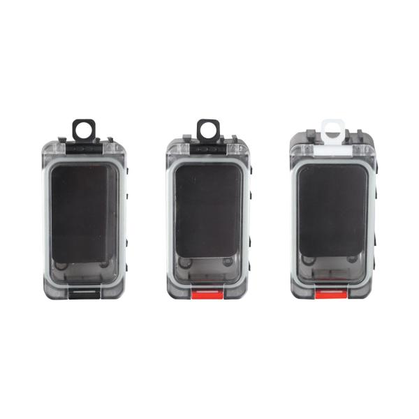 釣りタックルボックス ルアーボックス 2層 目に見えるコンテナ ミノー 耐久性のあるパーティション アウトドア用プロフェッショナルポータブル