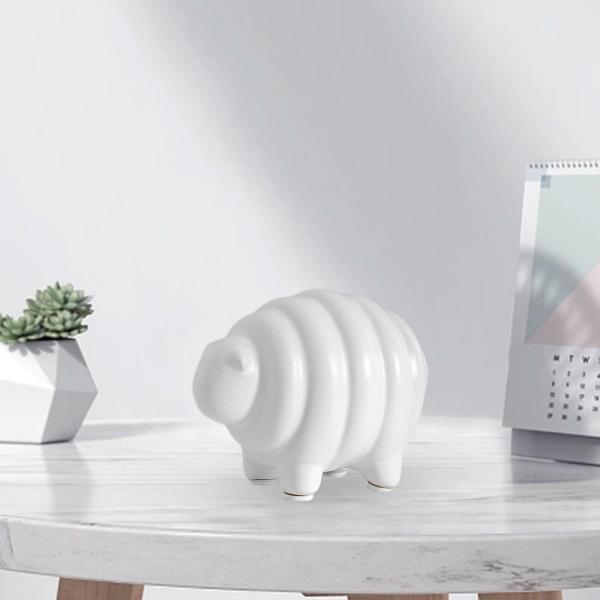 セラミック羊置物クリエイティブモダンオーナメント動物彫刻ヤギ像