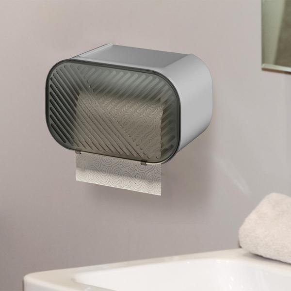 キャビネットの下のバスルームのベッドルーム用の棚付きティッシュボックス付きトイレットペーパーホルダー