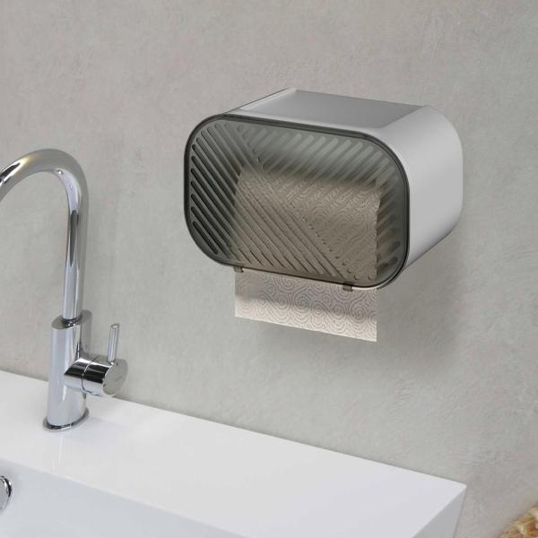 キャビネットの下のバスルームのベッドルーム用の棚付きティッシュボックス付きトイレットペーパーホルダー
