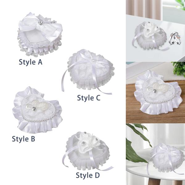 ブライダル リング ホルダー クッション ジュエリー ケース 結婚 婚約 パーティー 用品