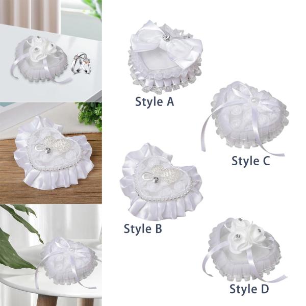 ブライダル リング ホルダー クッション ジュエリー ケース 結婚 婚約 パーティー 用品