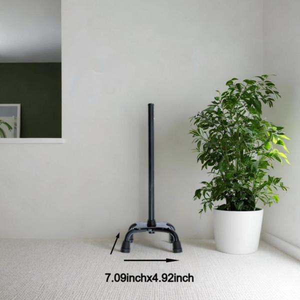 杖の先端 杖の先端 衝撃吸収 安定した 4 プロング ゴム製の先端ベース 頑丈な自立型 高耐久 ユニバーサル クワッド サポート 杖の先端