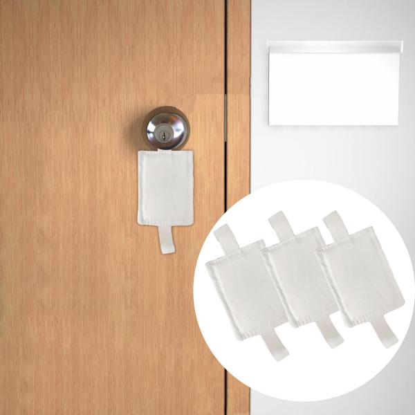 3ピースドアジャマー、ドアクッション、保育園ドアラッチカバー、騒音低減、静かなドア、赤ちゃん幼児の安全。