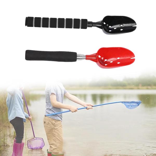 釣り餌投げスプーン 伸縮式 耐久性 ポータブル ロングハンドル プロフェッショナル ベイトキャスティング スクープ 釣り アウトドア スポー