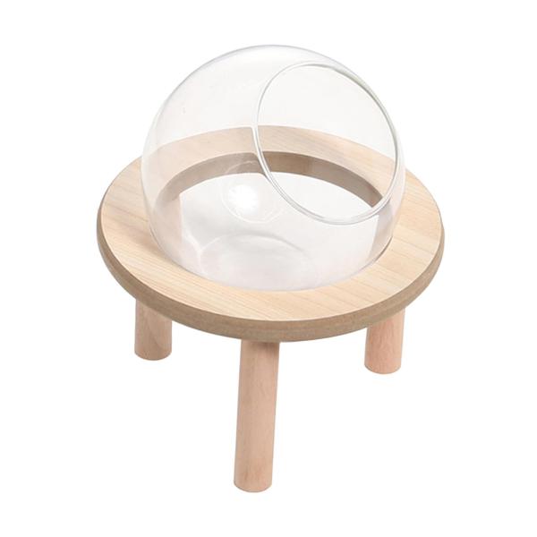 ハムスターサンドバスコンテナ バスルーム 木製トイレ ペットのおもちゃ 大きくて透明なハムスターサンドバスボックス 小動物用バス チンチラス