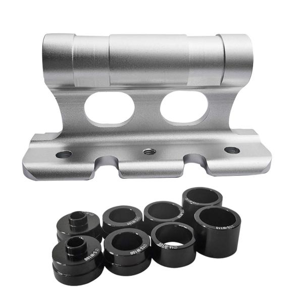 フォークマウント自転車スルーアクスル自転車フォークマウントアルミ合金自転車フォークマウントクイックリリース付きフロントフォーク固定クリップ自