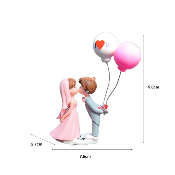 かわいい車の装飾、素敵なカップルの車の装飾、かわいい漫画のカップルのアクションフィギュア、置物バルーンオーナメント自動車インテリアダッシュボ