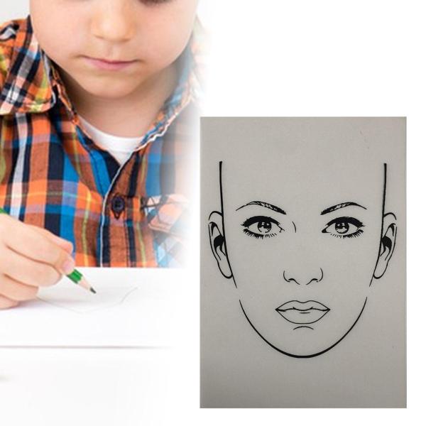 Faces 練習、 フェイスペインティング練習およびディスプレイツール 210mm×297mm メイクアップ練習、 フェイスペインティングス