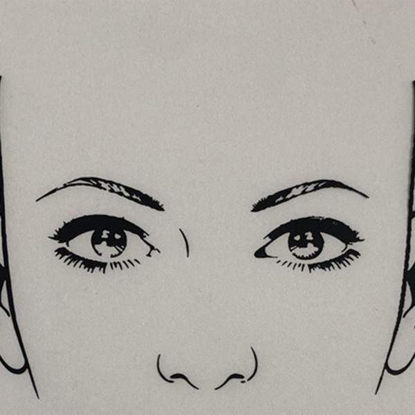Faces 練習、 フェイスペインティング練習およびディスプレイツール 210mm×297mm メイクアップ練習、 フェイスペインティングス
