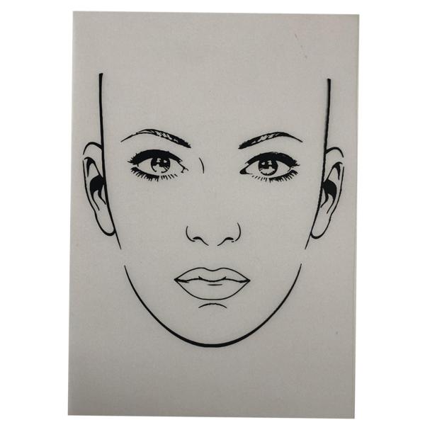 Faces 練習、 フェイスペインティング練習およびディスプレイツール 210mm×297mm メイクアップ練習、 フェイスペインティングス
