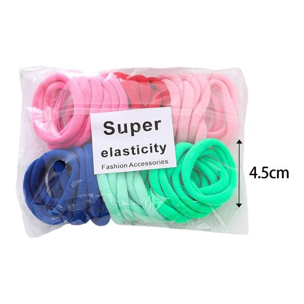 50 ピース ヘアゴム シームレス ヘアシュシュ 各種ヘアバンド 太い髪 ポニーテール ホルダー 子供用 巻き毛 子供用ヘアアクセサリー
