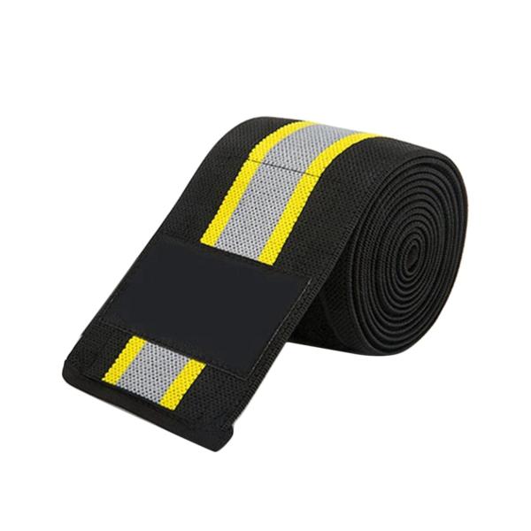 膝ラップ 1x 簡単使用耐久性のある弾性多目的サポート膝パッド圧縮ブレース脚重量挙げクロストレーニングフィットネスサッカー