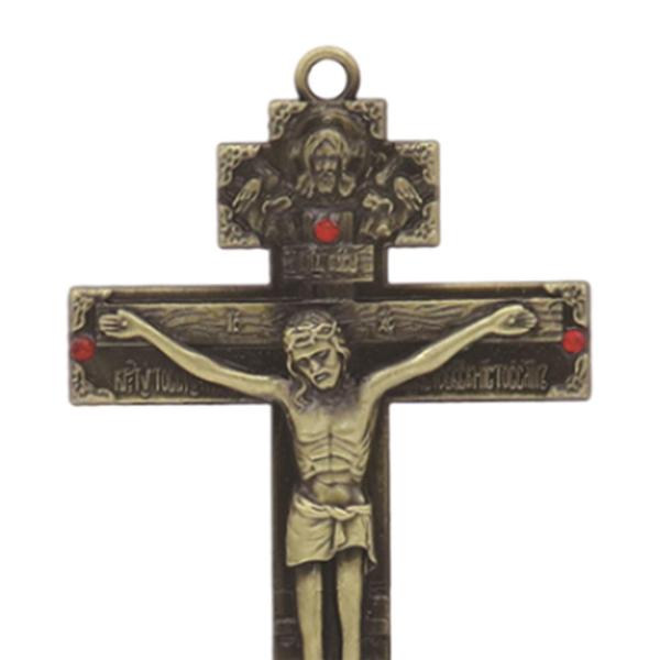 十字架テーブルクロスクリスチャン壁掛け飾りアンティーク十字架クリスチャンクロス像金属十字架飾り寝室用ホーム暖炉