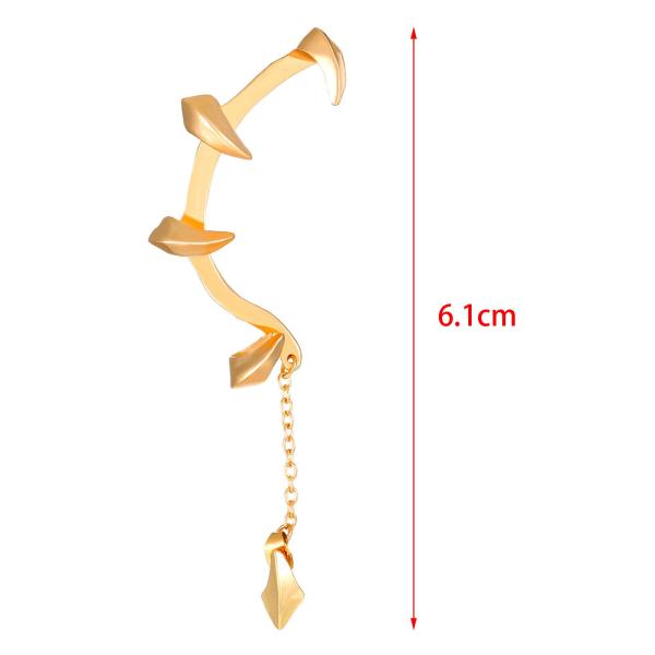 デビルクローイヤーカフイヤリング軟骨耳ラップイヤリング洗練された美しいパンク女性のためのクリップオンイヤリングジュエリーハロウィンショッピン