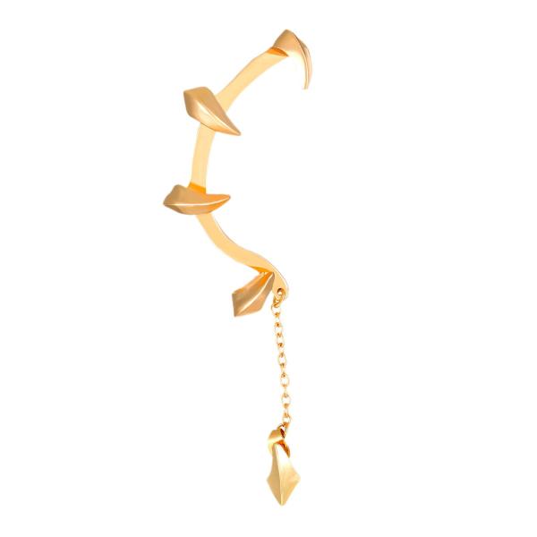 デビルクローイヤーカフイヤリング軟骨耳ラップイヤリング洗練された美しいパンク女性のためのクリップオンイヤリングジュエリーハロウィンショッピン