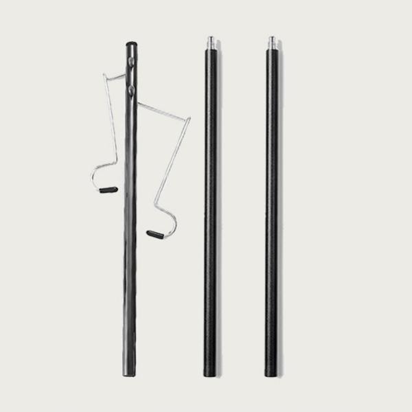 キャンプランプポールランタンポール折りたたみテーブルクランプ付き軽量アルミ合金ランプスタンドフックランタンスタンド釣りバックパッキング用