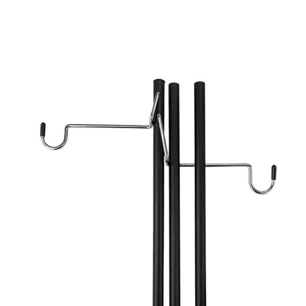 キャンプランプポールランタンポール折りたたみテーブルクランプ付き軽量アルミ合金ランプスタンドフックランタンスタンド釣りバックパッキング用