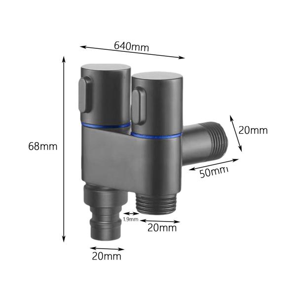 三方アングルストップバルブ流域家庭用噴霧器用スレッド充填アングルバルブ