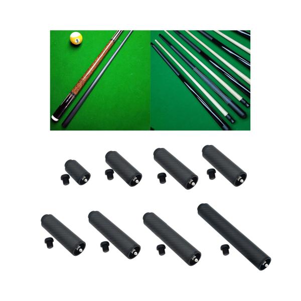 キューロッドエクステンション ビリヤード プールキューエクステンション コンパクトアタッチメント カーボンファイバーウェイト 交換用スヌーカ