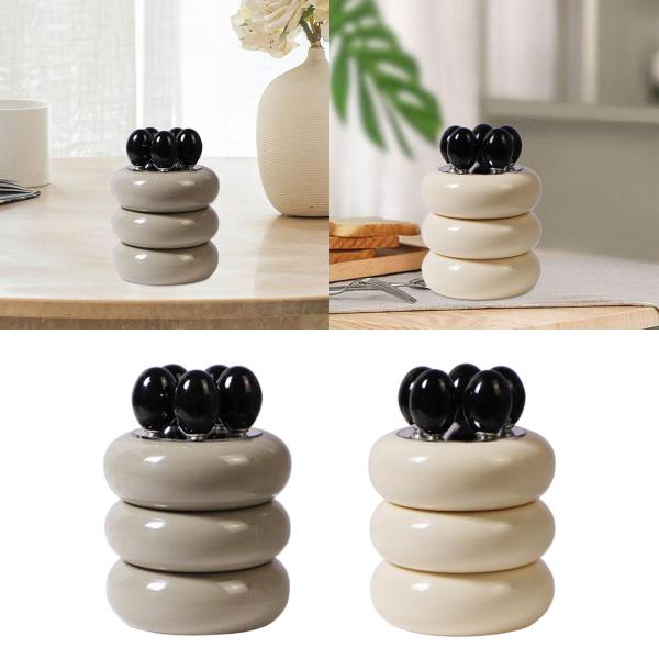 フルーツフォーク、前菜フォーク、ジャー付きミニ5本食器サラダフォーク弁当ピック、デザートフォーク、前菜パーティー用品ケーキの試食用