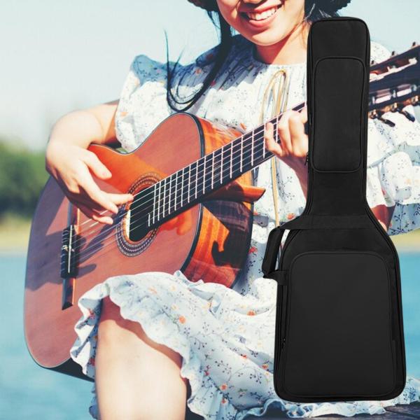 ベースギターバッグハンドバッグオックスフォード布防水エレクトリックベースギターバッグ