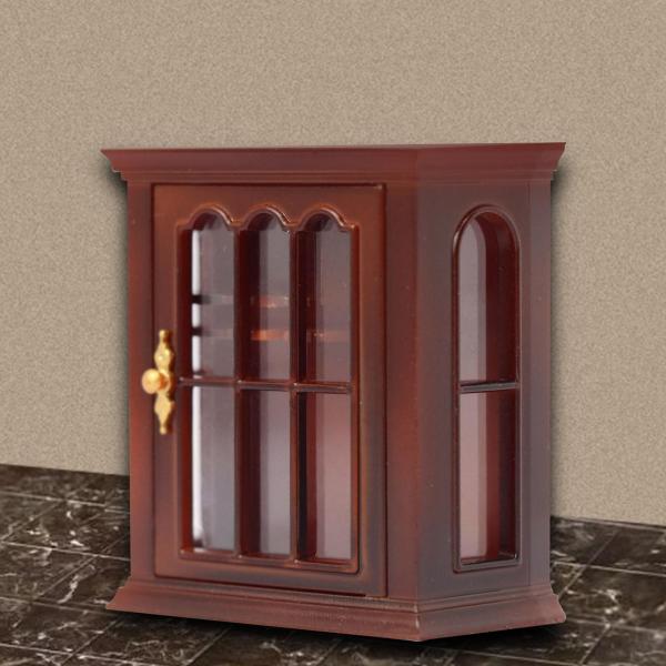 本棚ホームライフシーン 1:12 ドールハウス用品壁掛けキャビネット装飾