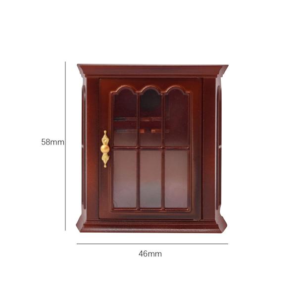 本棚ホームライフシーン 1:12 ドールハウス用品壁掛けキャビネット装飾