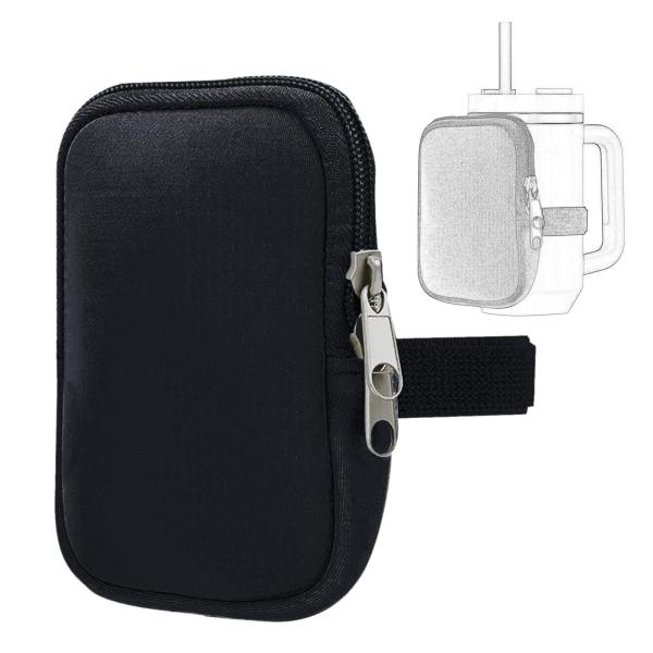 ウォータータンブラーポーチポケット収納スリーブハンドヘルドウォーターボトルポーチキャリアホルダーバッグジムキャンプ女性ウォーキングカード、キ