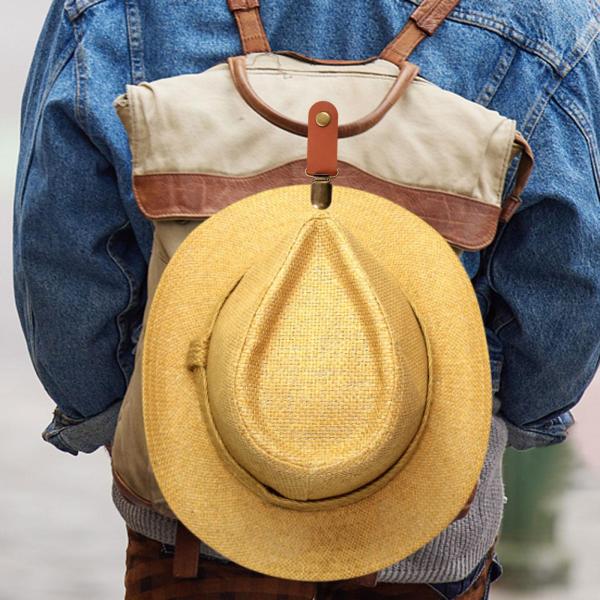 旅行用ハットクリップ、バッグハットホルダー多機能キャップクリップ、ポータブルカモノハシハットクリップ、財布ハンドバッグ、ビーチトートバッグ用