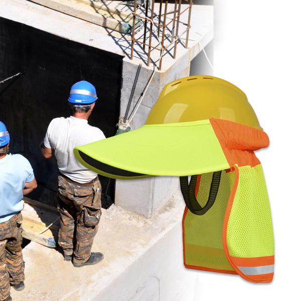 ハードハットシェード/ネックサンシールド/高視認性軽量通気性反射ストリップ付き/ネックシェードメッシュネックカバー