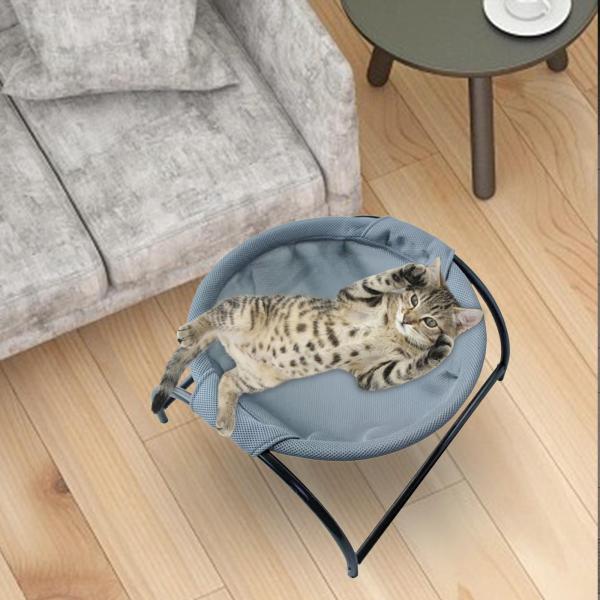 猫用ハンモック ロッキングチェア 猫用ハンモック 犬用睡眠ベッド 洗える 安定した構造 快適な猫用ベッド ラウンド ペットベッド 小動物 子
