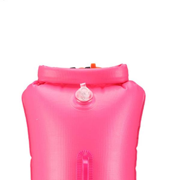 インフレータブル水泳ブイ フローティングバッグ 防水収納バッグ 水泳安全フロート オープンウォーター水泳フロート ダイビング 水泳 キャンプ