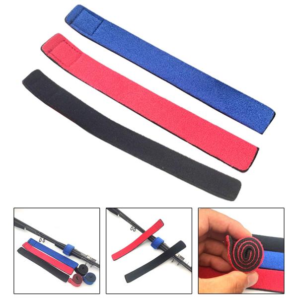 釣り竿タイホルダーラップ釣具再利用可能な固定タイ釣り竿ストラップ餌を運ぶためのキャスティング釣竿銀行漁船