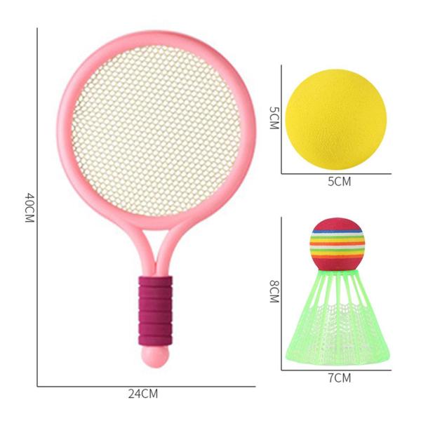 キッズ テニス ラケット ラケット ボール 快適なグリップ バドミントン 羽根 ポータブル バドミントン セット バーディー 裏庭、プレーヤ