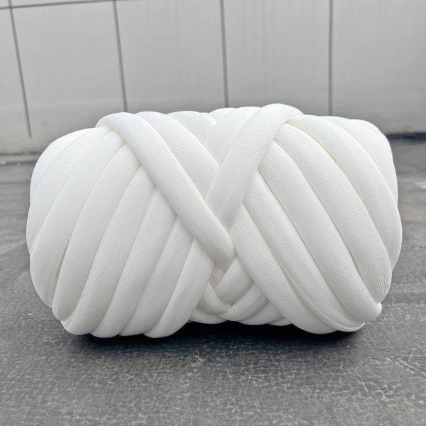 1000 グラム分厚い糸ジャンボ管状糸 DIY 重量糸ハンドニットかぎ針編みアームニット糸かさばる糸帽子バスケットペットベッド織りスカーフ
