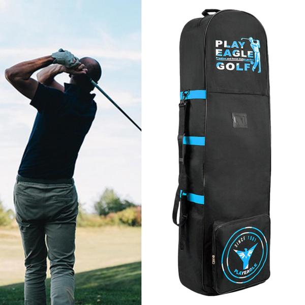 航空会社用ゴルフトラベルバッグ折りたたみジッパー防水ゴルフクラブ荷物バッグケースゴルフトラベルカバー練習アウトドアスポーツ用