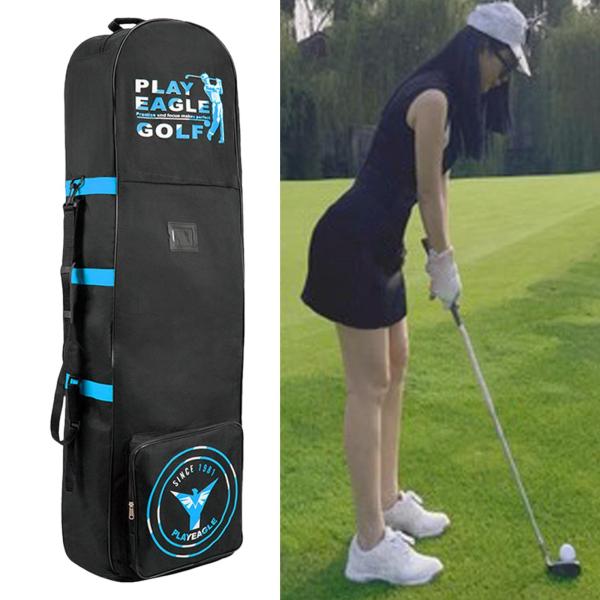 航空会社用ゴルフトラベルバッグ折りたたみジッパー防水ゴルフクラブ荷物バッグケースゴルフトラベルカバー練習アウトドアスポーツ用