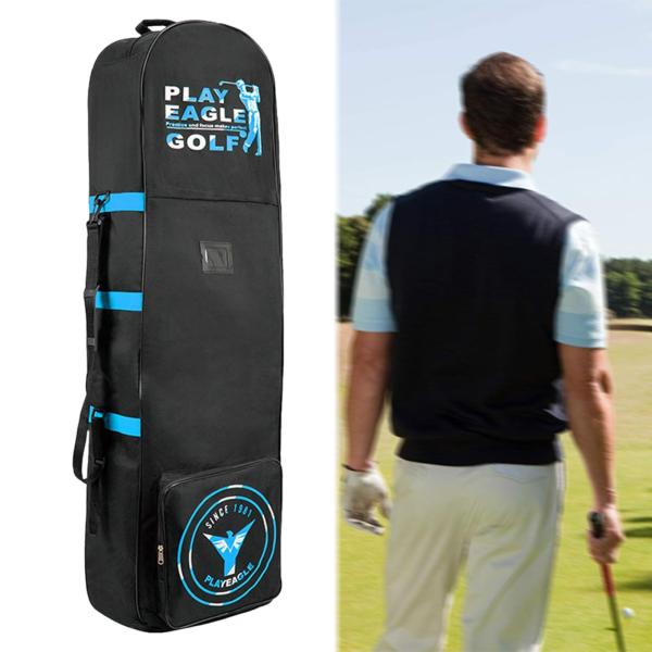 航空会社用ゴルフトラベルバッグ折りたたみジッパー防水ゴルフクラブ荷物バッグケースゴルフトラベルカバー練習アウトドアスポーツ用