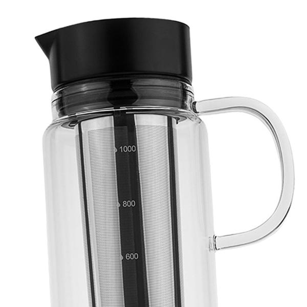 水出しコーヒーメーカー、水出しコーヒーポット、アイスティーブリューピッチャー大容量ティーインフューザーピッチャーコーヒー用アイスティーメーカ
