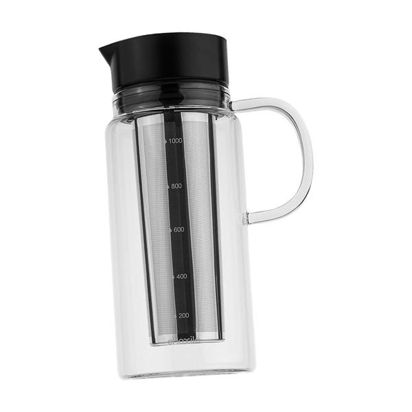 水出しコーヒーメーカー、水出しコーヒーポット、アイスティーブリューピッチャー大容量ティーインフューザーピッチャーコーヒー用アイスティーメーカ
