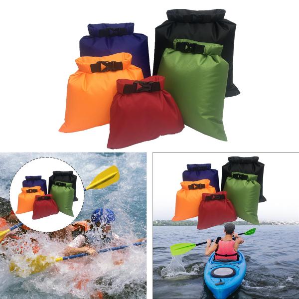5 個のドライバッグ防水バッグセット屋外収納バッグ 防水ポーチ 防水バック ドライバッグ トートバッグ プール用