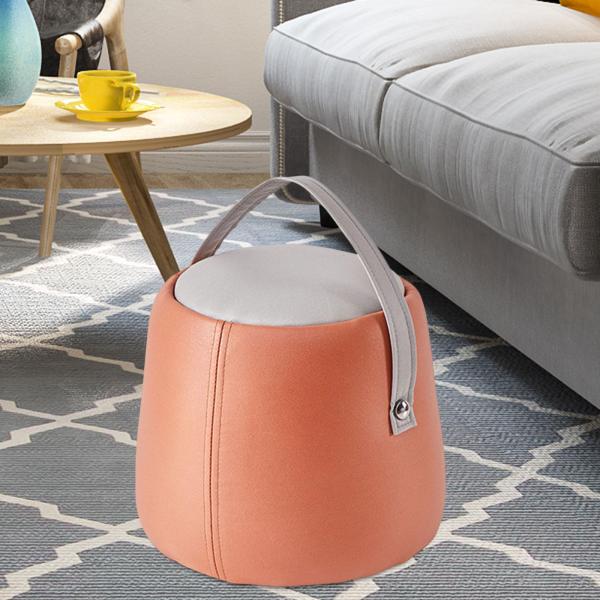 フットレスト 靴交換スツール 安定したハンドル付き ステップスツール 滑り止め 小型フットスツール ソファ ティースツール 戸口 寝室 ホー